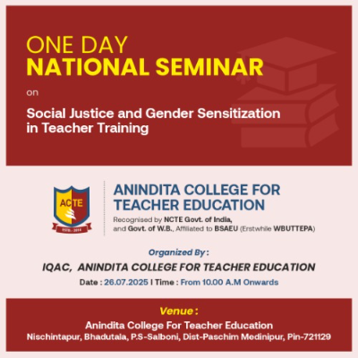 ONE DAY NATIONAL SEMINAR